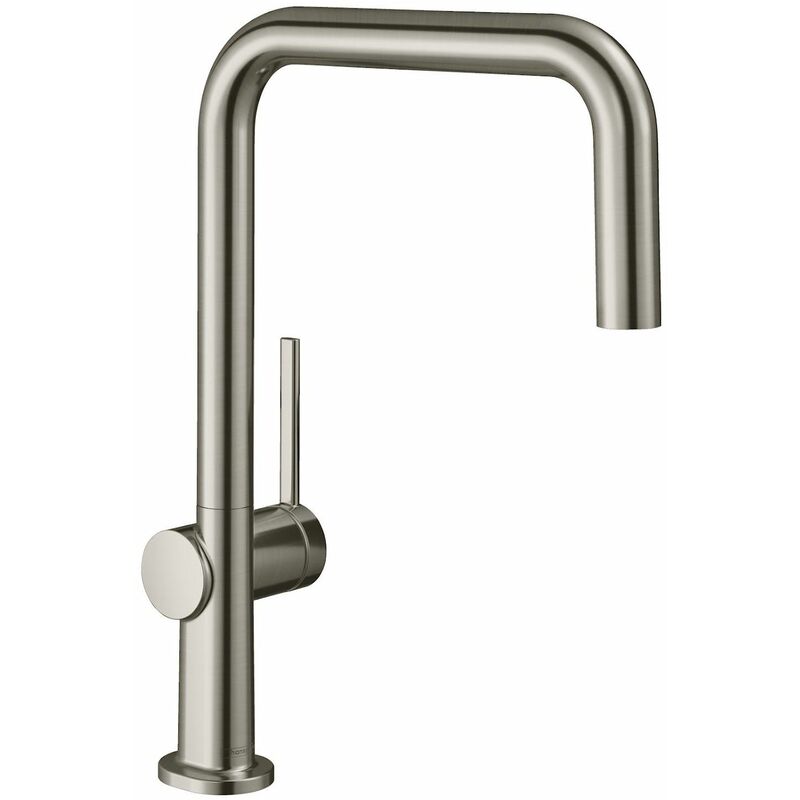 Hansgrohe - Talis Kitchen Mixer Tap Single Lever Swivel Spout Stainless Steel - Silver