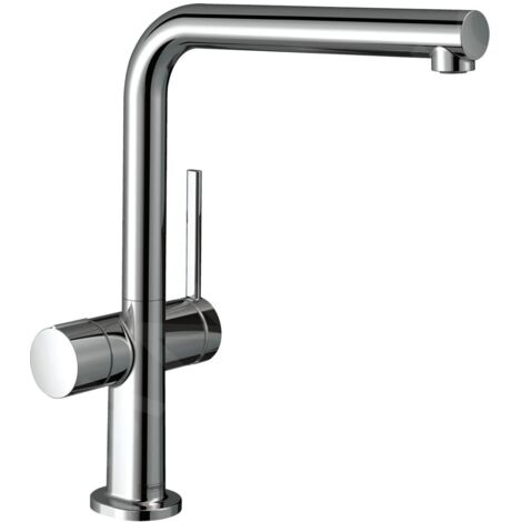 Hansgrohe – Mitigeur monocommandé de cuisine – Hauteur 296 mm – Finition chromée – Zone de pivotement réglable 360° – Cartouche céramique
