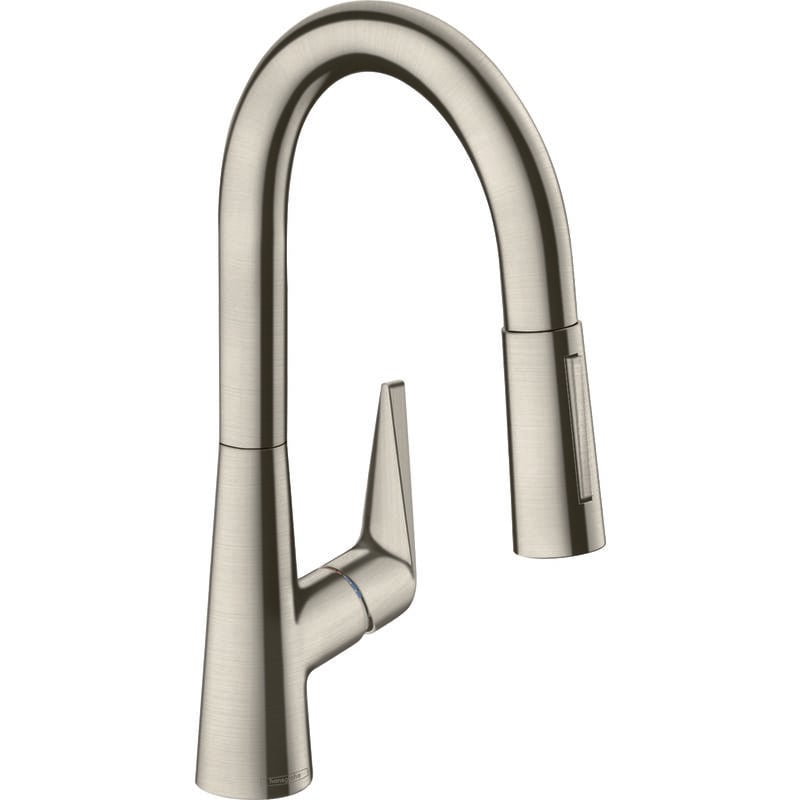 Hansgrohe - Talis M51 - Mitigeur d'évier 160 avec douchette extractible, aspect inox 72815800