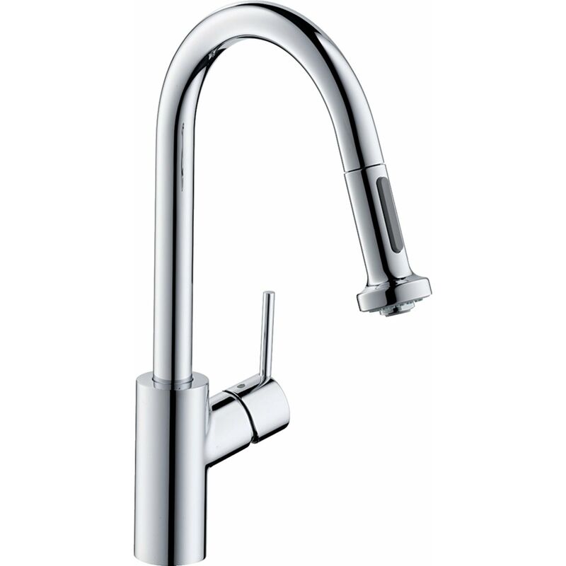 

Hansgrohe Talis SÂ² Variarc monomando de cocina 220, montaje en la ventana delantera, ducha extraíble, 2 chorros, cromado - 14877000