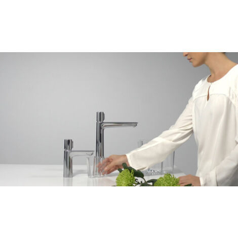 Hansgrohe Talis Select E Mezclador de lavabo 110, sin desagüe automático, 112mm de proyección - 71751000