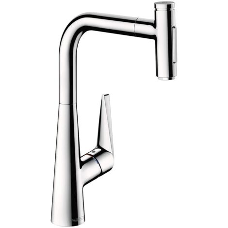 HANSGROHE Talis Select M51 Küchenmischer mit herausziehbarer Handbrause, 2jet verchromt - 72823000