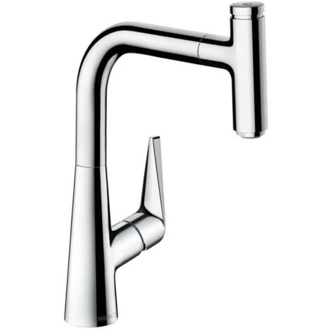 Hansgrohe Talis Select M51 - Spültisch Einhebelmischer 220 mit ausziehbarem Auslauf, verchromt 72822000