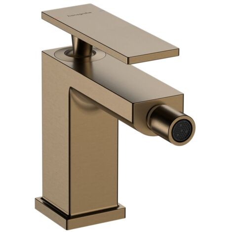 Hansgrohe Tecturis E - Bidetarmatur mit Ablaufgarnitur, Bronze gebürstet 73200140