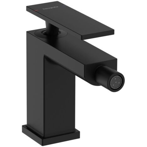 Hansgrohe Tecturis E - Bidetarmatur mit Ablaufgarnitur, schwarz matt 73200670