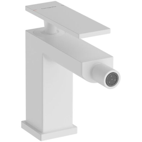 Hansgrohe Tecturis E - Bidetarmatur mit Ablaufgarnitur, weiß matt 73200700