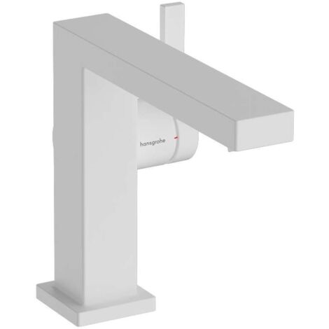 Hansgrohe Tecturis E - Grifo de lavabo, con desagüe Push-Open, CoolStart, EcoSmart, blanco mate 73020700