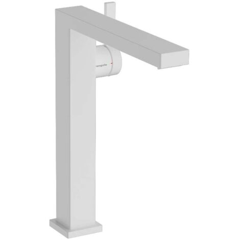 Hansgrohe Tecturis E - Grifo de lavabo, con desagüe Push-Open, CoolStart, EcoSmart, blanco mate 73073700