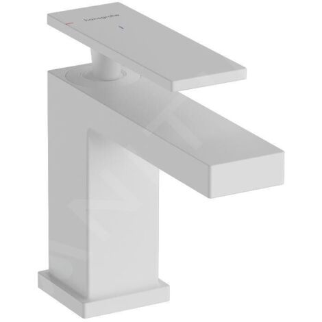 Hansgrohe Tecturis E - Mitigeur de lavabo avec vidage, CoolStart, EcoSmart, blanc mat 73004700