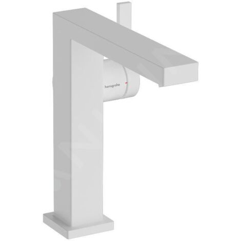 Hansgrohe Tecturis E - Mitigeur de lavabo avec vidage Push-Open, CoolStart, EcoSmart, blanc mat 73042700