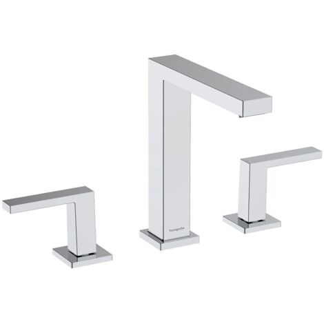 hansgrohe Tecturis E Waschtischarmatur 150, 3-Loch, mit Push-Open