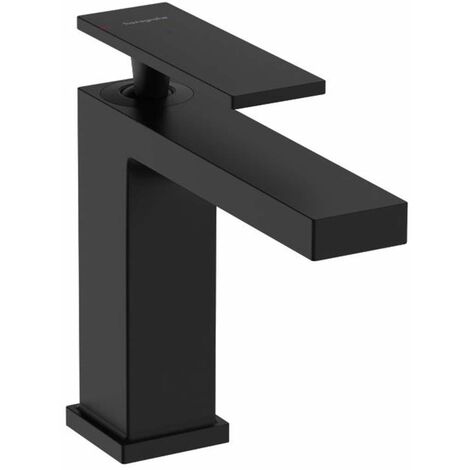 Hansgrohe Tecturis E - Waschtischarmatur mit Ablaufgarnitur, CoolStart, EcoSmart, schwarz matt 73014670