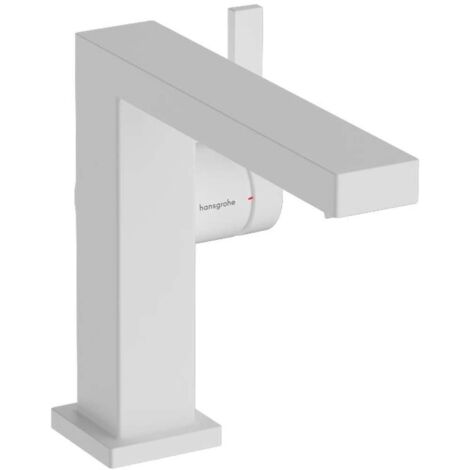 Hansgrohe Tecturis E - Waschtischarmatur mit Ablaufgarnitur, CoolStart, EcoSmart, weiß matt 73023700