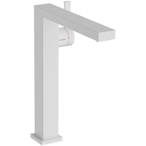 Hansgrohe Tecturis E - Waschtischarmatur mit Push-Open-Ablaufgarnitur, CoolStart, EcoSmart, weiß matt 73070700