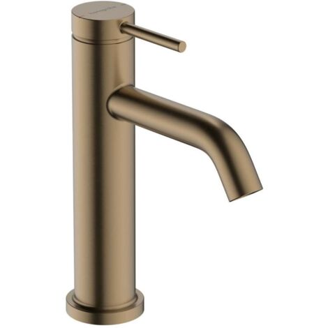 Hansgrohe Tecturis S - Grifo de lavabo con desagüe, EcoSmart, bronce cepillado 73310140