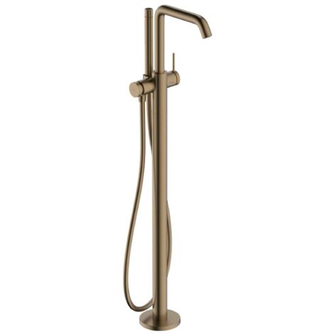 Hansgrohe Tecturis S - Miscelatore a pavimento per vasca da bagno, bronzo spazzolato 73440140