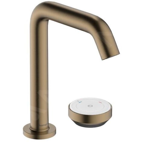 Hansgrohe Tecturis S - Mitigeur de lavabo avec vidage, montage 2 trous, CoolStart, EcoSmart+, bronze brossé 73353140