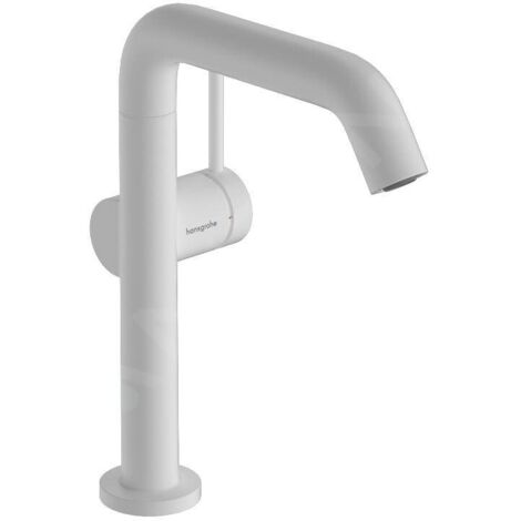 Hansgrohe Tecturis S - Mitigeur de lavabo avec vidage Push-Open, CoolStart, EcoSmart, blanc mat 73360700