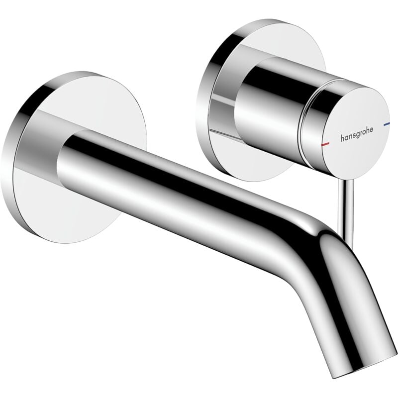 Tecturis s - Mitigeur de lavabo encastré, avec vidage, installation à 2 trous, EcoSmart, chrome 73350000 - Hansgrohe