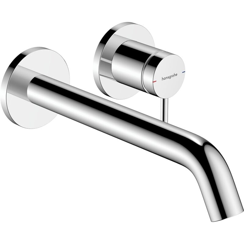 Hansgrohe - Tecturis s - Mitigeur de lavabo encastré, avec vidage, installation à 2 trous, EcoSmart, chrome 73351000