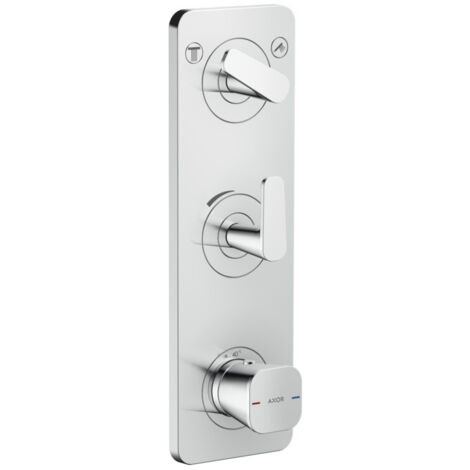 hansgrohe Thermostat-Modul Axor Citterio C ohne Struktur, chrom, UP mit Platte