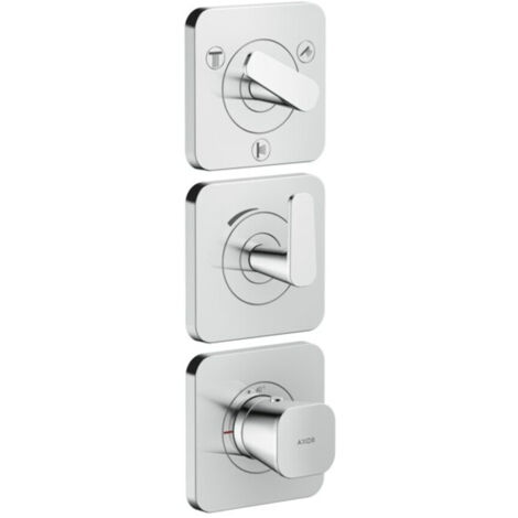 hansgrohe Thermostat-Modul Axor Citterio C ohne Struktur, chrom, UP mit Rosetten