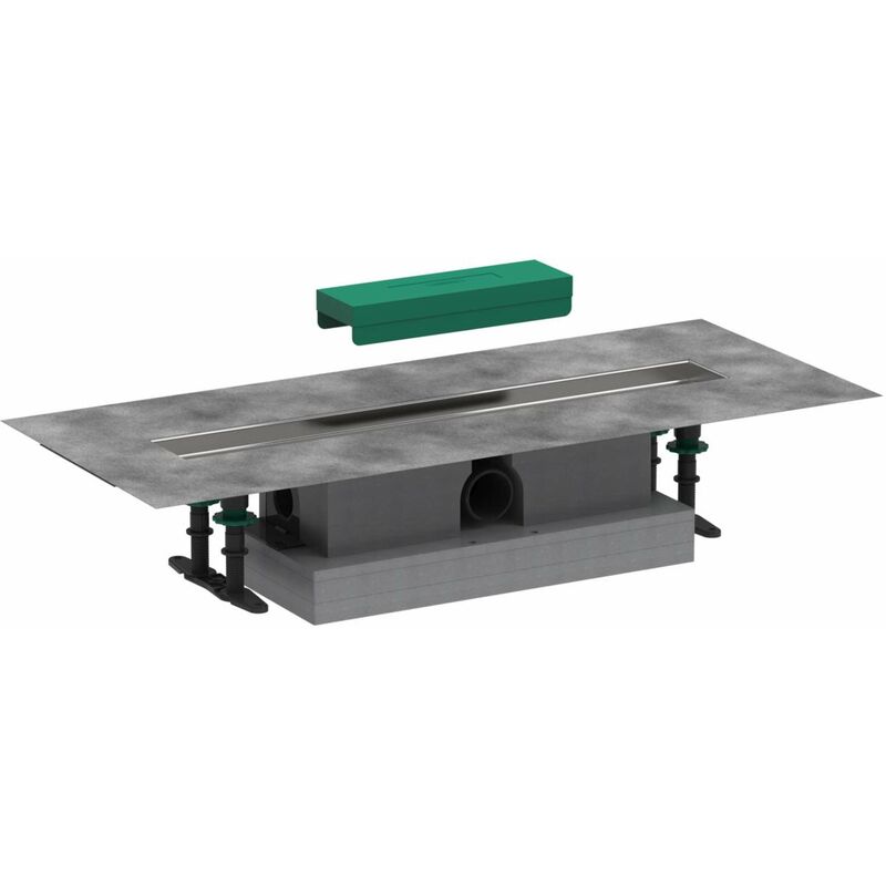 UBox universal - Ensemble complet pour caniveaux de douche linéaires 600, pour installation standard, inox 56022180 - Hansgrohe