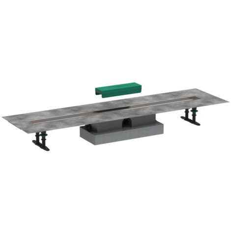 Hansgrohe uBox universal - Komplettset für flache Installation 1000 für Duschrinnen Fertigsets, Edelstahl 56020180