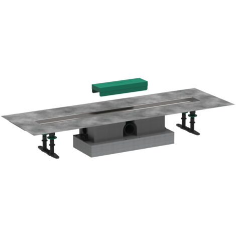 Hansgrohe uBox universal - Komplettset für Standardinstallation 800 für Duschrinnen Fertigsets, Edelstahl 56024180