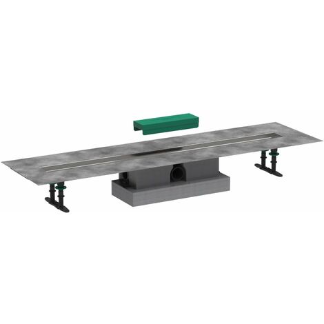 Hansgrohe uBox universal - Set completo canalina lineare per doccia 1000, montaggio standard, acciaio inox 56026180