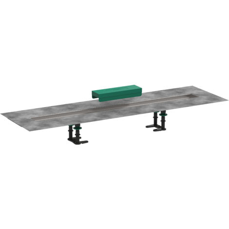 Hansgrohe uBox universal - Set di montaggio per canalina doccia lineare  900, acciaio inox 56013180