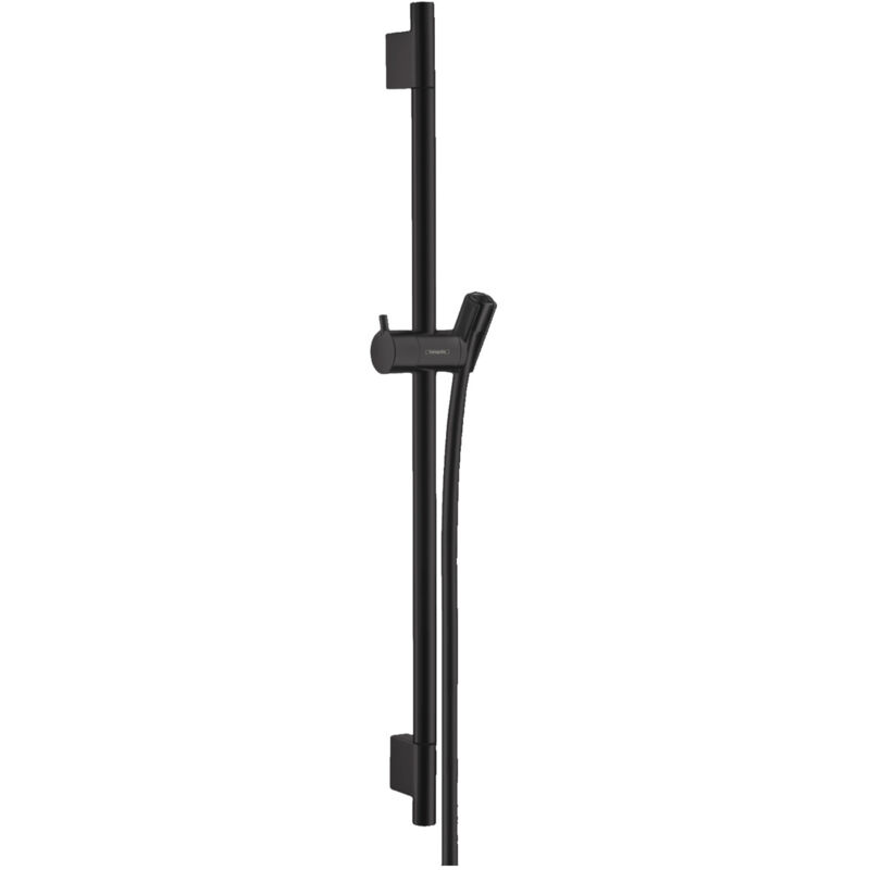 Hansgrohe - Unica Barre de douche s Puro 65 cm avec flexible de douche, noir mat