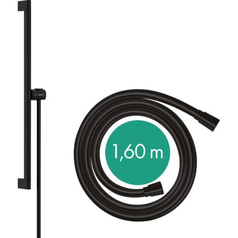 Hansgrohe Unica - Brausestange 66 cm, mit Brauseschlauch, schwarz matt 24402670
