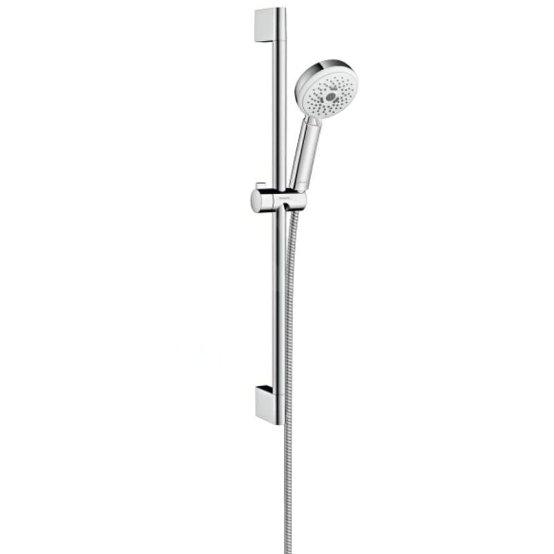 Hansgrohe - Crometta 100 - Set de douche Multi , 3 jets, 0,65 m, blanc/chrome 26650400