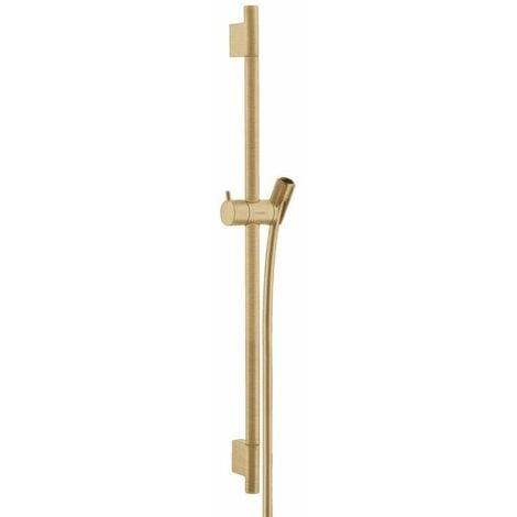 Barre de douche HANSGROHE Unica S Puro 65 cm avec flexible Bronze brossé