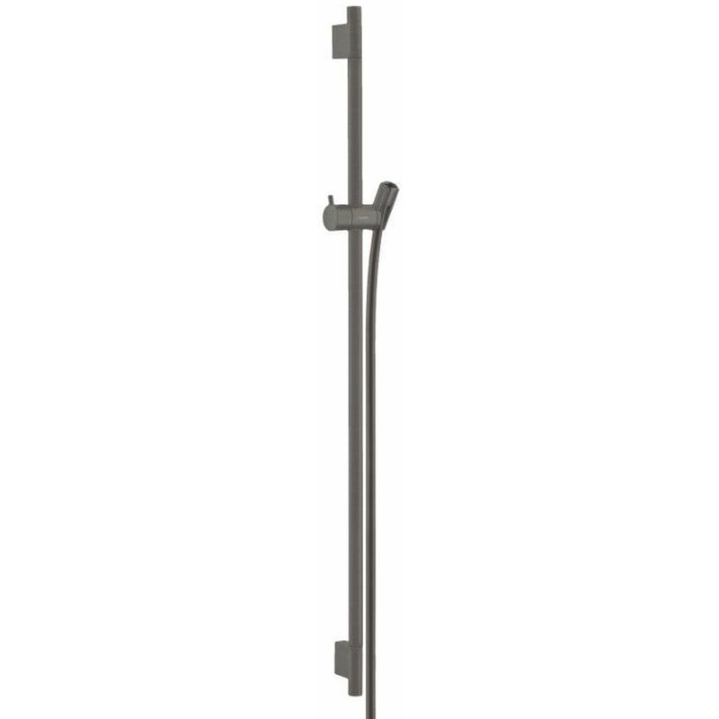 Hansgrohe - Unica'S - Barre de douche 90 cm avec flexible, noir chromé brossé 28631340