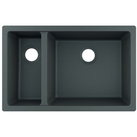 hansgrohe Unterbauspüle S51 S510-U635 180x450mm, Steingrau