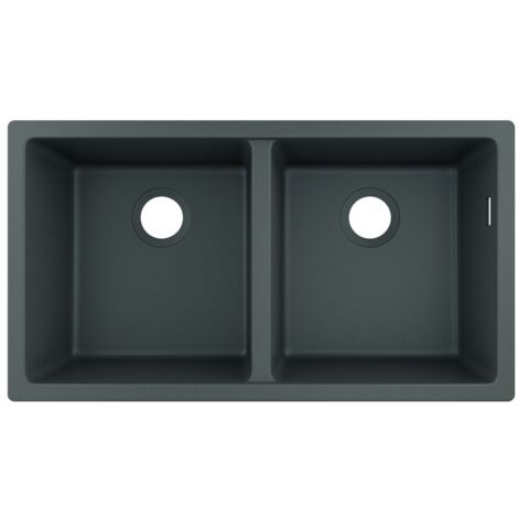 hansgrohe Unterbauspüle S51 S510-U770 370x370mm, Steingrau