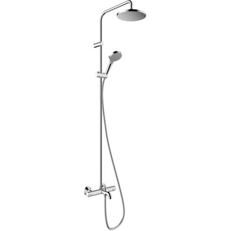 Hansgrohe Vernis Blend - Conjunto de ducha Showerpipe 200 con termostato de bañera, cromo 26274000