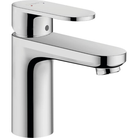 Hansgrohe Vernis Blend Einhebel-Waschtischmischer, mit Keramikkartusche, ohne Zugstange und Ablaufgarnitur, Chrom (71558000)