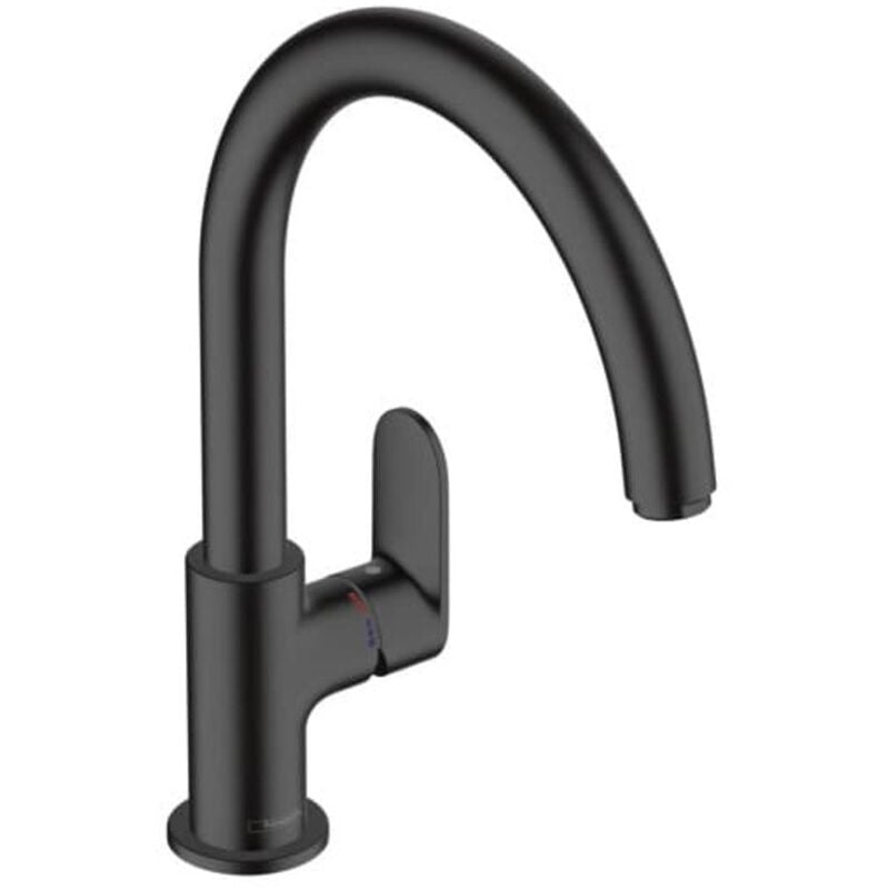 Hansgrohe - Vernis Blend M35 Mitigeur de cuisine ComfortZone 210, 1jet, Noir mat (HG-71870670)
