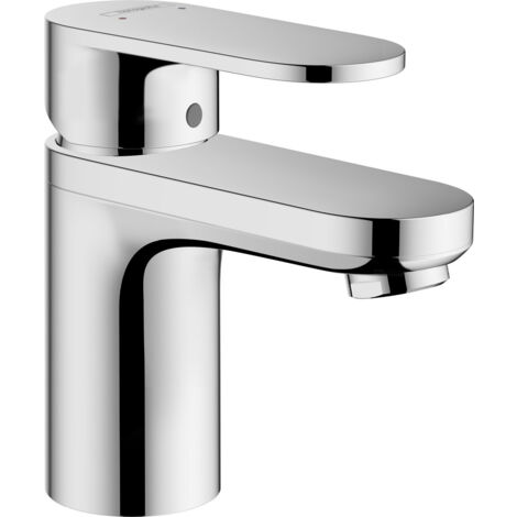 hansgrohe Vernis Blend miscelatore monocomando per lavabo 70 con alimentazione idrica isolata e scarico pop-up cromato, sporgenza 89 mm, 71570000 - 71570000