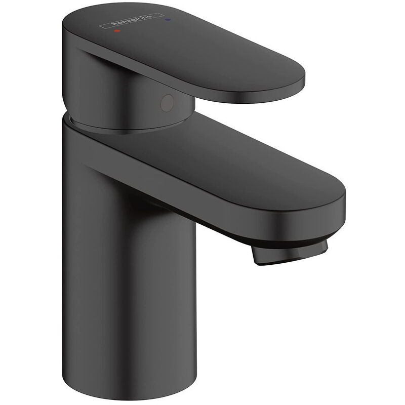 Hansgrohe Vernis Blend Mitigeur de lavabo 70, avec tirette et vidage synthétique, Noir mat (71550670)