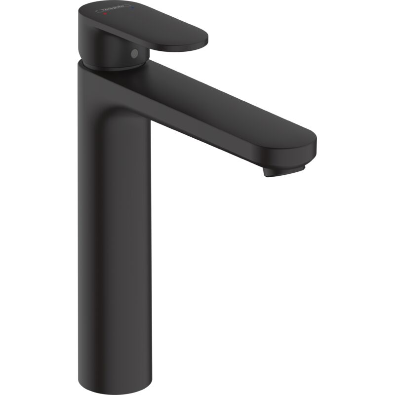 Hansgrohe Vernis Blend Single lever basin mixer 190 with pop-up waste set - Matt Black - 71552670