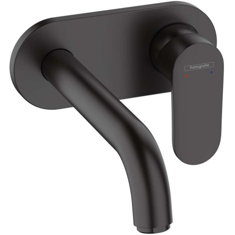 Hansgrohe Vernis Blend Single lever basin mixer for concealed installation wall-mounted with spout 20,7cm - Matt Black - 71576670
