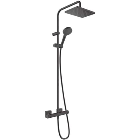Hansgrohe Vernis Shape - Duschset Showepipe 230 mit Thermostat, schwarz matt 26286670