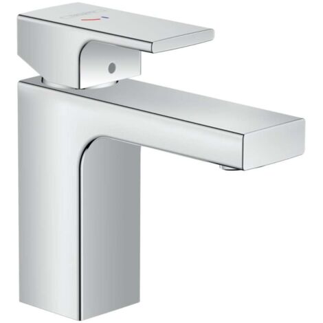 Hansgrohe Vernis Shape - Grifo de lavabo con desagüe, CoolStart, EcoSmart, cromo 71594000
