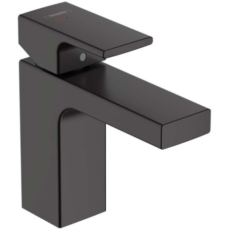Hansgrohe Vernis Shape - Grifo de lavabo con desagüe, CoolStart, EcoSmart, negro mate 71594670