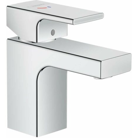 Hansgrohe Vernis Shape - Miscelatore da lavabo, con sistema di scarico, CoolStart, EcoSmart, cromo 71593000