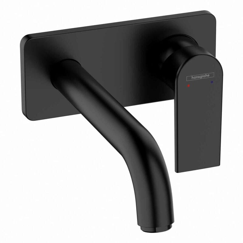 Vernis Shape Mitigeur de lavabo encastré mural, 2 sorties, bec 207 mm, Noir mat (71578670) - Hansgrohe